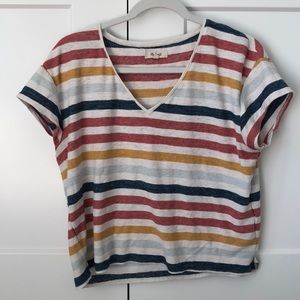 Madewell colorful striped top!